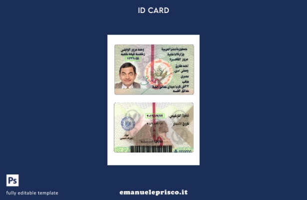 modello di versione ID Egitto in stile verificato